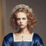 Craiyon image of Tudor lady in a blue gown